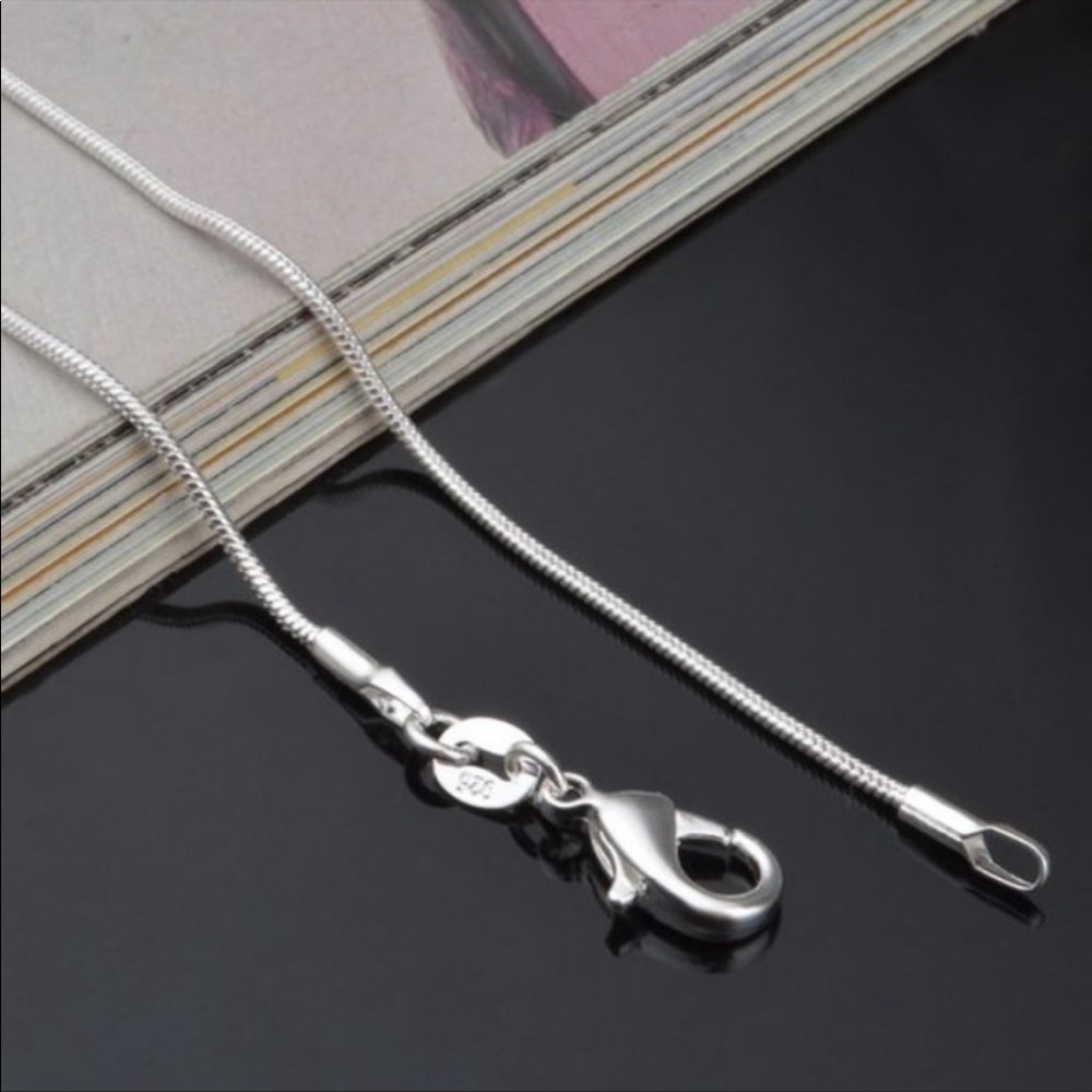 NEW 925 STERLING SILVER SNAKE CHAIN NECKLACE - Picture 5 of 5